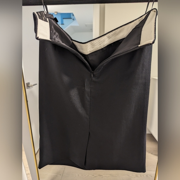 J Crew 1035 Single-Button Blazer AND Skirt Super 120s 100% Merino Wool 0P Black - Picture 11 of 14